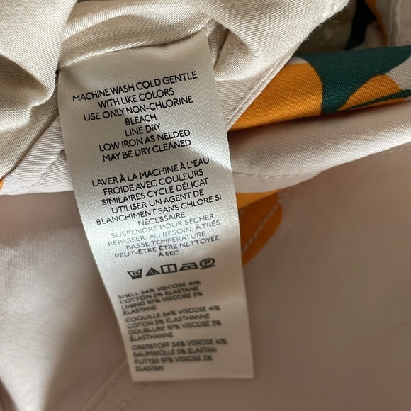 Anthropologie Maeve Dylan Mierzwinskie Colette Orange Fruit Midi Dress size S - Picture 8 of 9